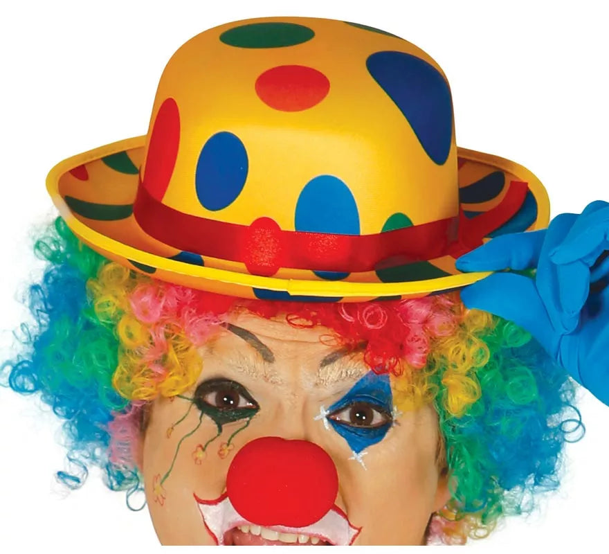 Translation missing: de.Sombrero Bombín de Payaso a lunares de colores