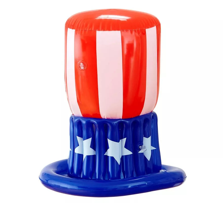 Translation missing: de.Sombrero Chistera Americana de Tío Sam hinchable de 50 cm