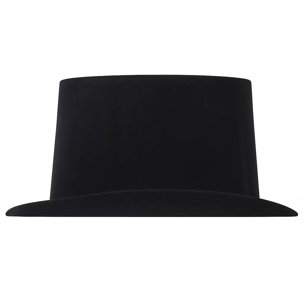 Translation missing: de.Sombrero Chistera flocado negro para niños