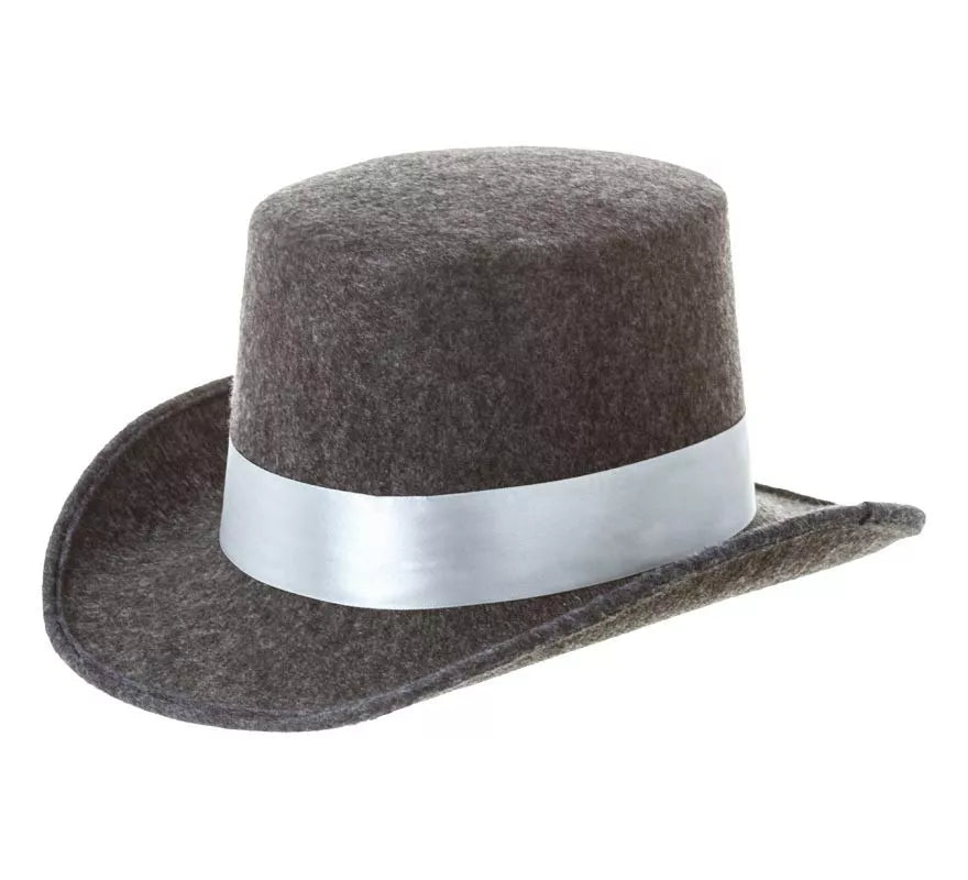 Translation missing: de.Sombrero Chistera gris con cinta