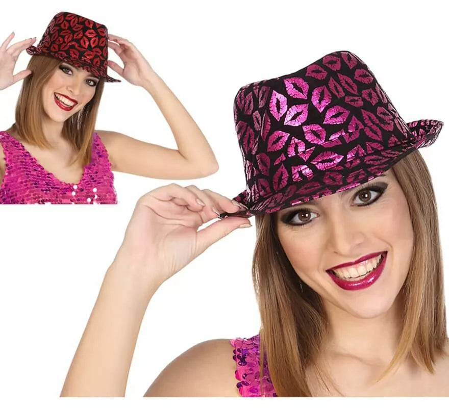 Translation missing: de.Sombrero con estampado de Labios en 2 colores surtidos