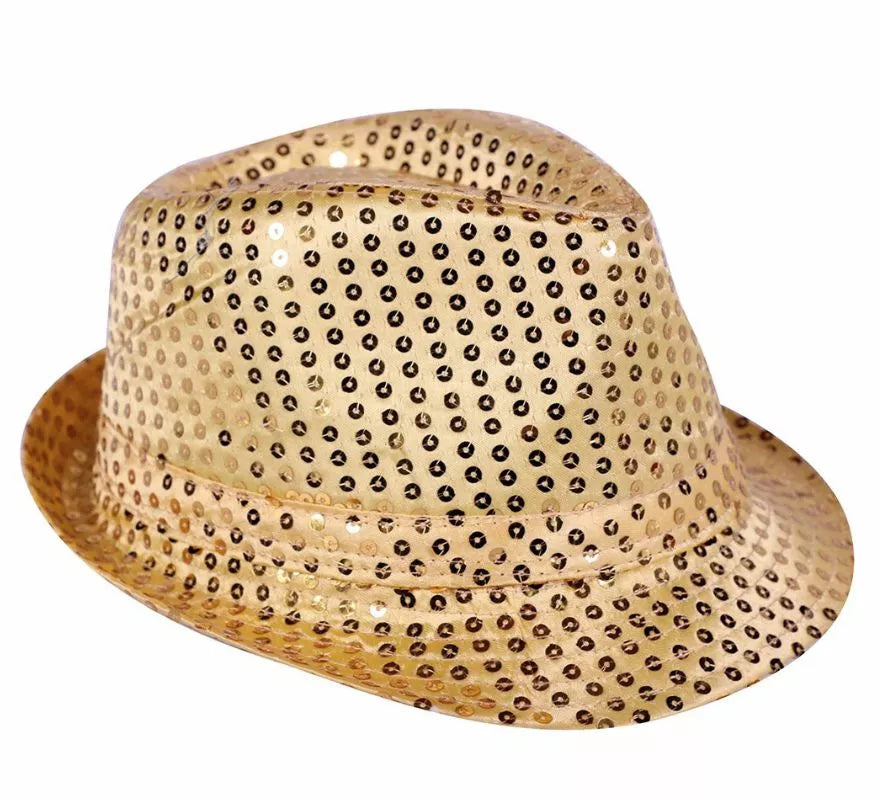 Sombrero con lentejuelas en varios colores