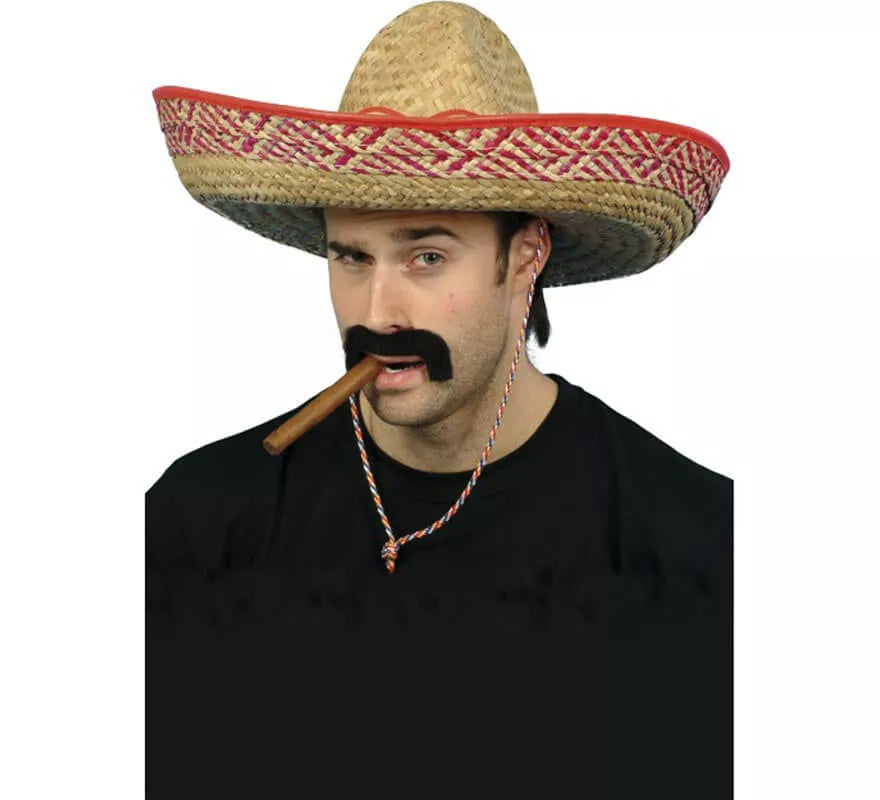 Translation missing: de.Sombrero de Bandolero Mexicano de Paja