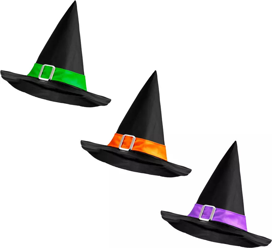 Translation missing: de.Sombrero de Bruja con Banda y Hebilla en varios colores