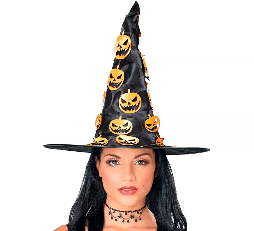 Translation missing: de.Sombrero de Bruja con Calabaza Colgante