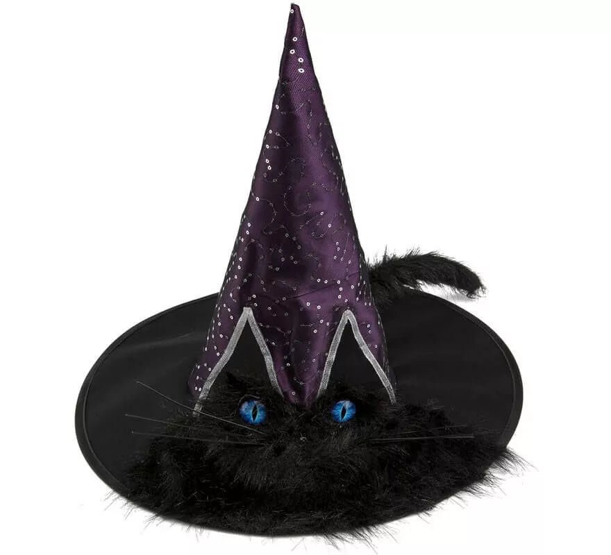 Translation missing: de.Sombrero de Bruja con Ojos y Cola de Gato