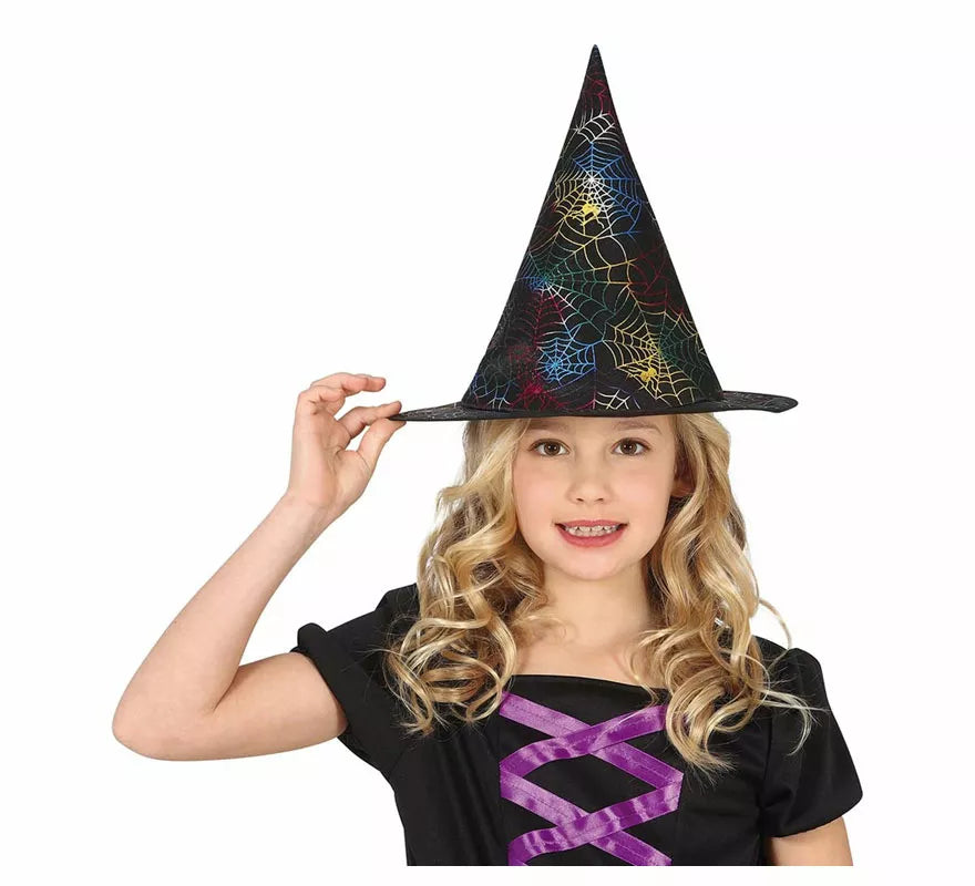 Translation missing: de.Sombrero de Bruja con Telaraña Infantil