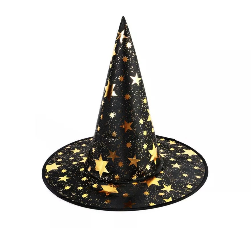 Translation missing: de.Sombrero de Bruja estrella dorada de 38x40 cm