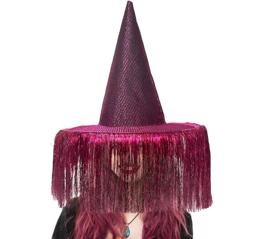 Translation missing: de.Sombrero de Bruja lila con Flecos