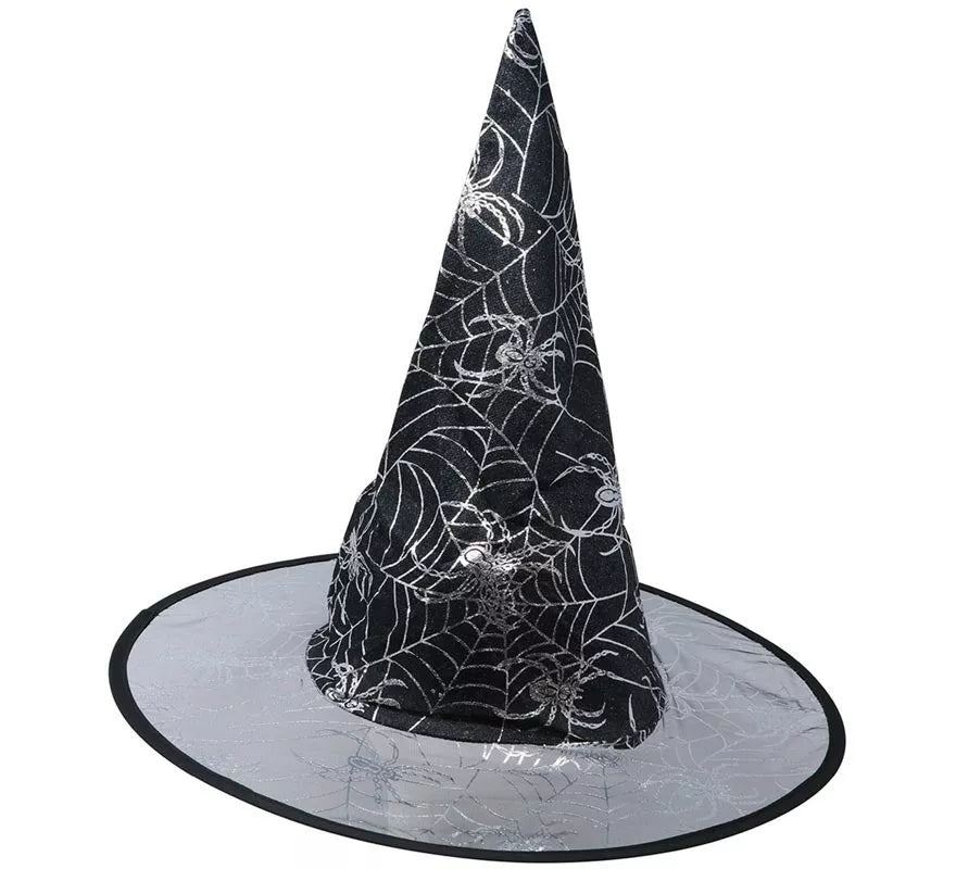 Translation missing: de.Sombrero de Bruja negro con dibujos estampados