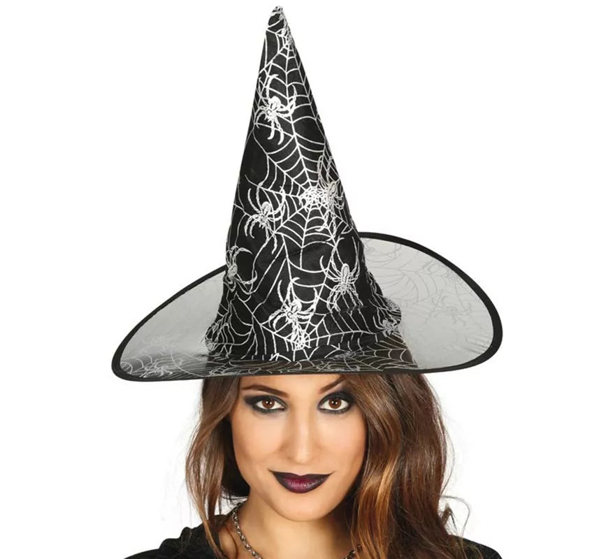 Translation missing: de.Sombrero de Bruja negro con dibujos estampados