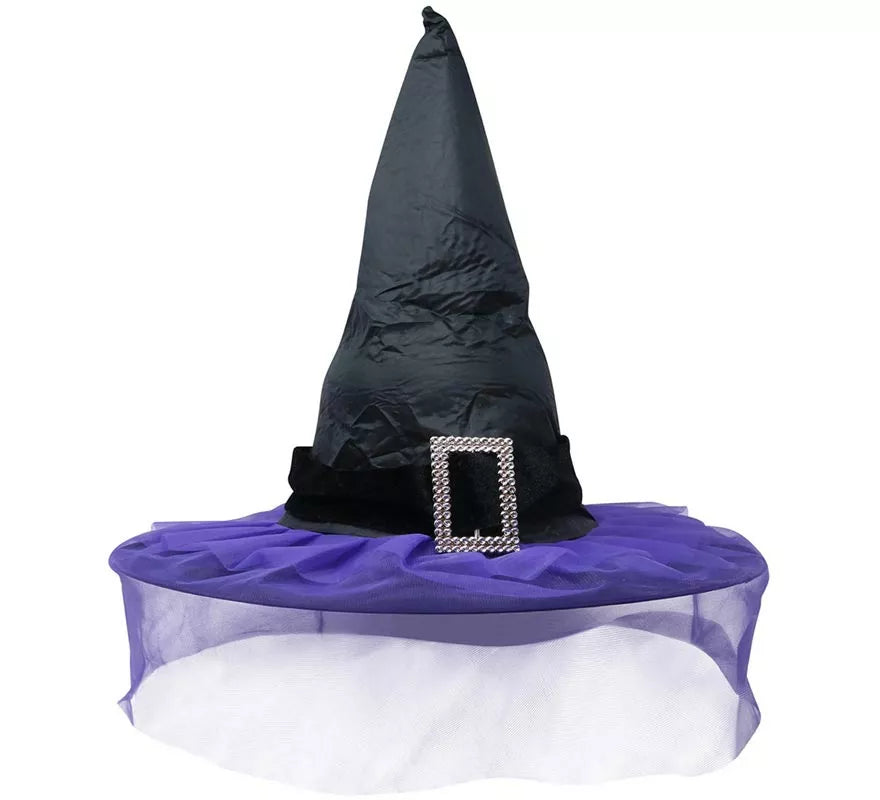 Translation missing: de.Sombrero de Bruja Negro con Velo