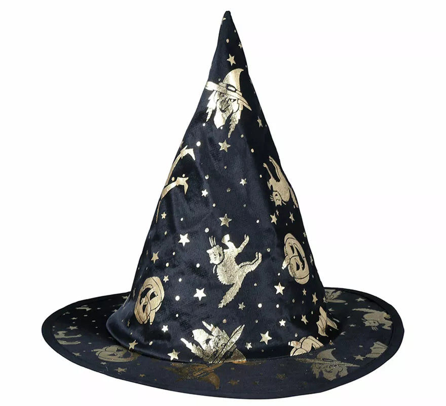 Translation missing: de.Sombrero de Bruja Negro Halloween Infantil