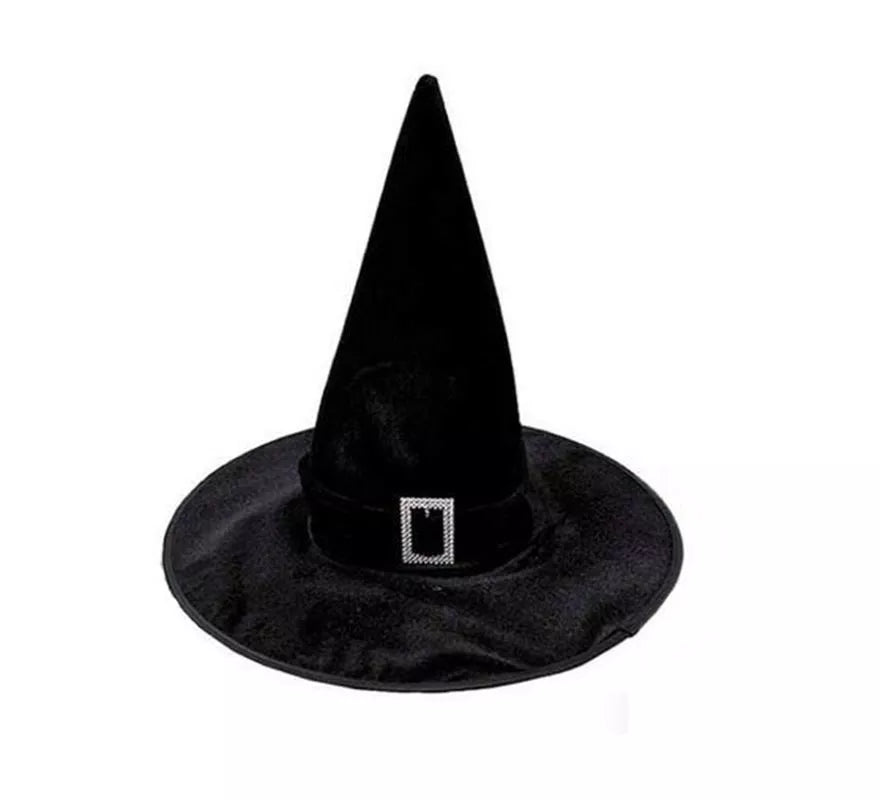 Translation missing: de.Sombrero de Bruja Terciopelo negro con evilla