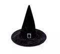 Sombrero de Bruja Terciopelo negro con evilla