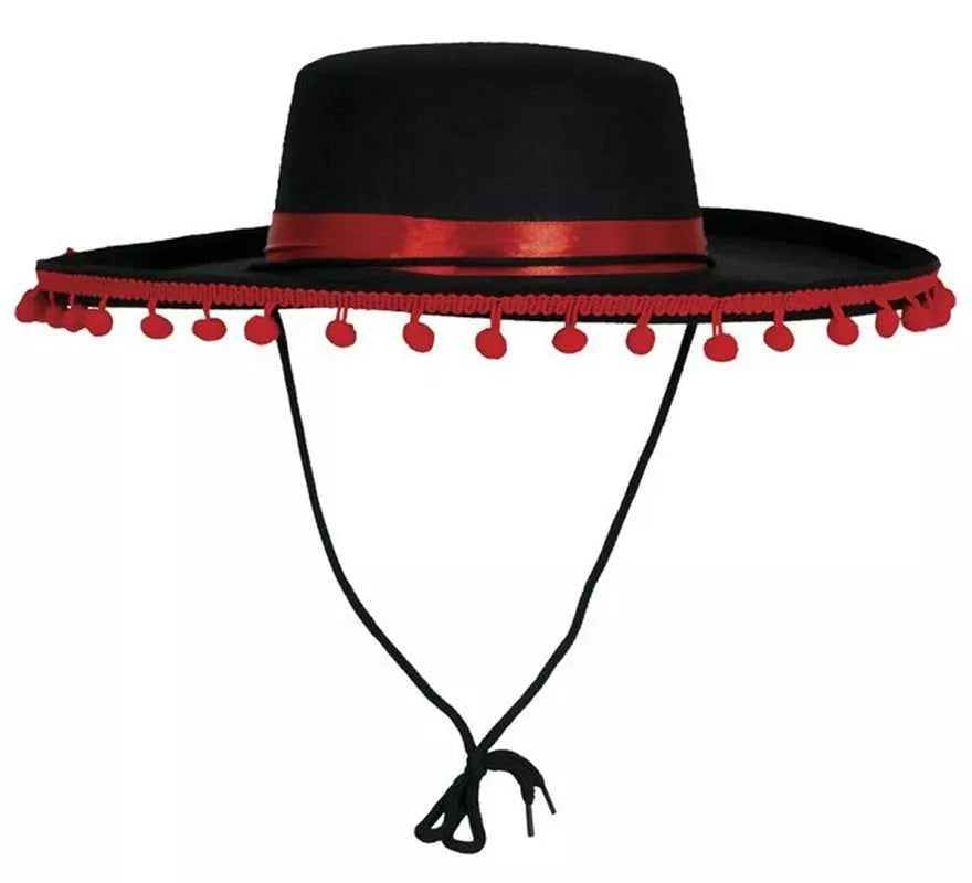 Translation missing: de.Sombrero de Cordobés con Borlas elegante