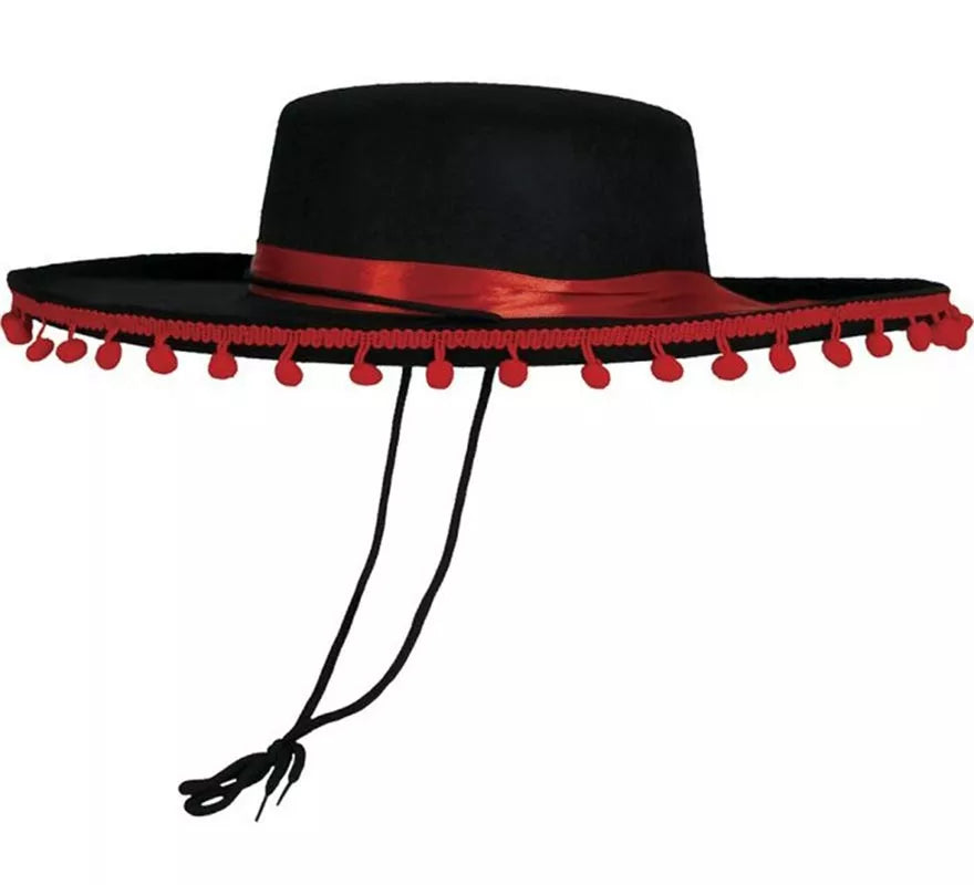 Translation missing: de.Sombrero de Cordobés con Borlas elegante