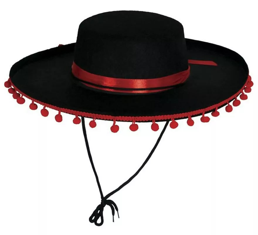 Translation missing: de.Sombrero de Cordobés con Borlas elegante