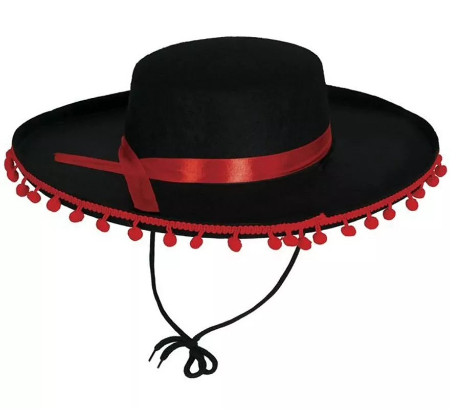 Sombrero de Cordobés con Borlas elegante