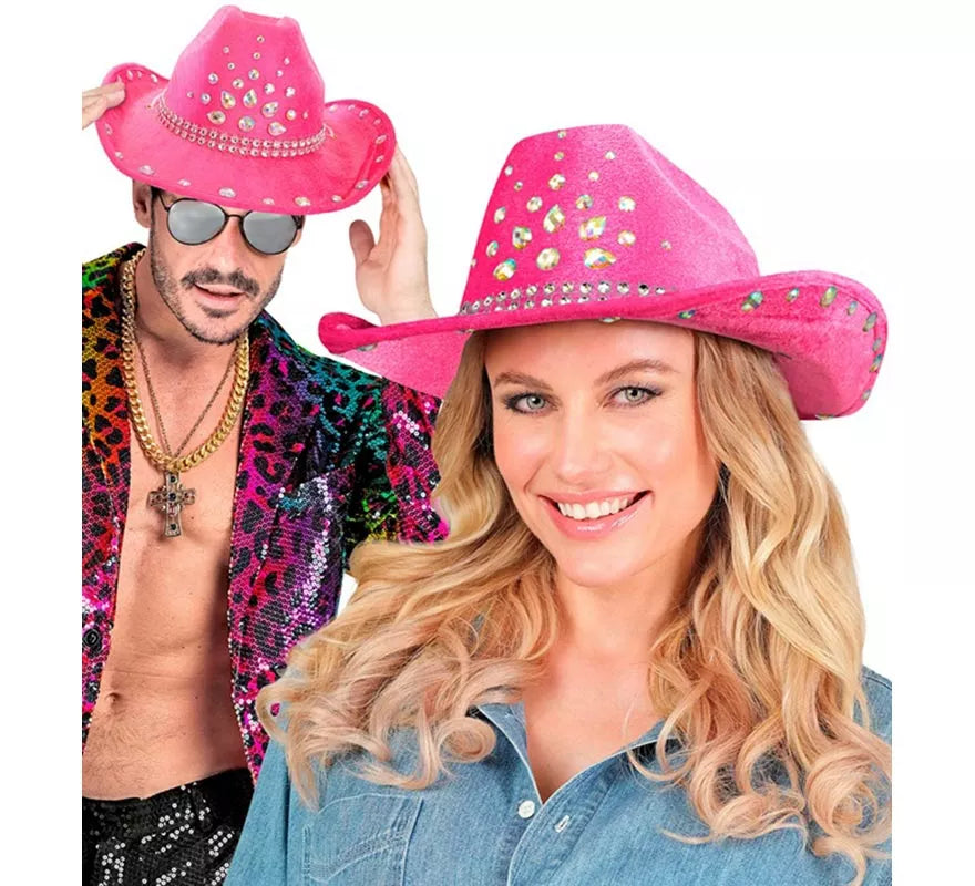 Translation missing: de.Sombrero de Cowboy con pedrería en varios colores
