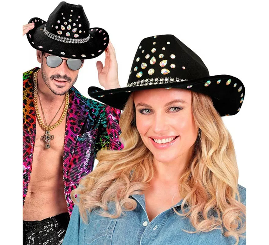 Translation missing: de.Sombrero de Cowboy con pedrería en varios colores