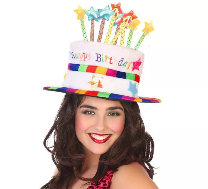 Translation missing: de.Sombrero de Cumpleaños con Velas Multicolor