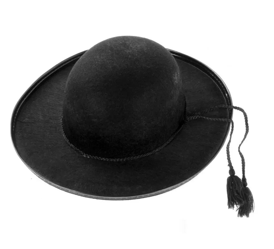Translation missing: de.Sombrero de Cura negro adulto