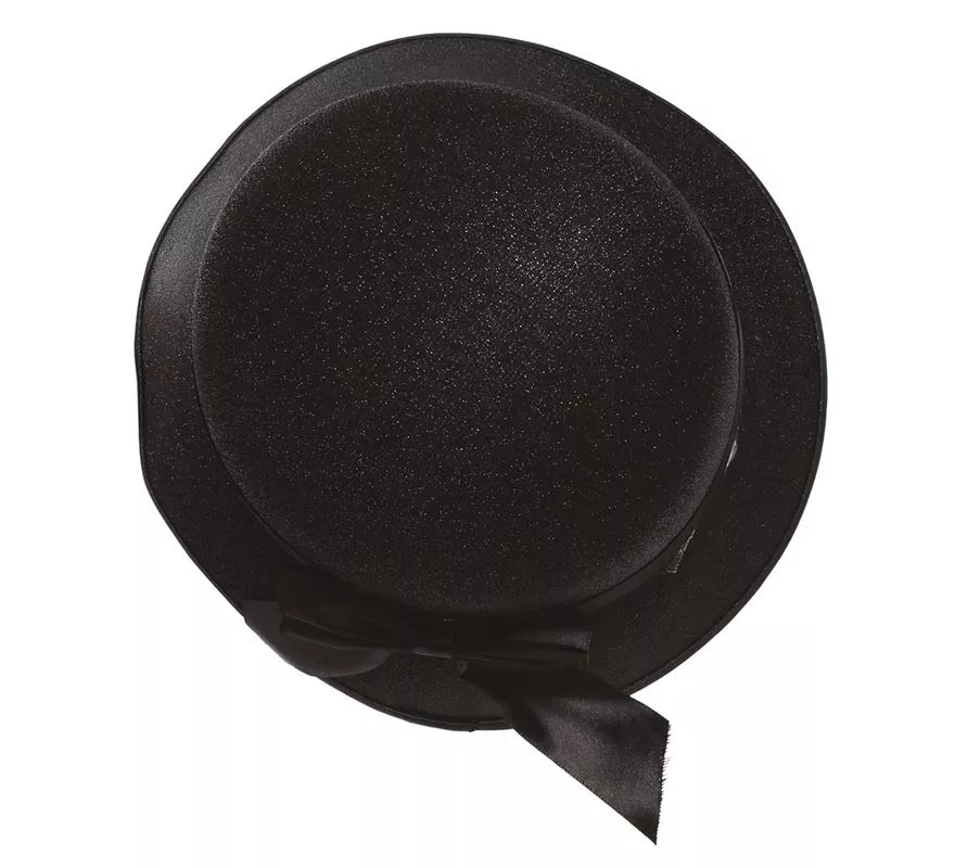 Translation missing: de.Sombrero de Dama Años 20 Negro con Lazo