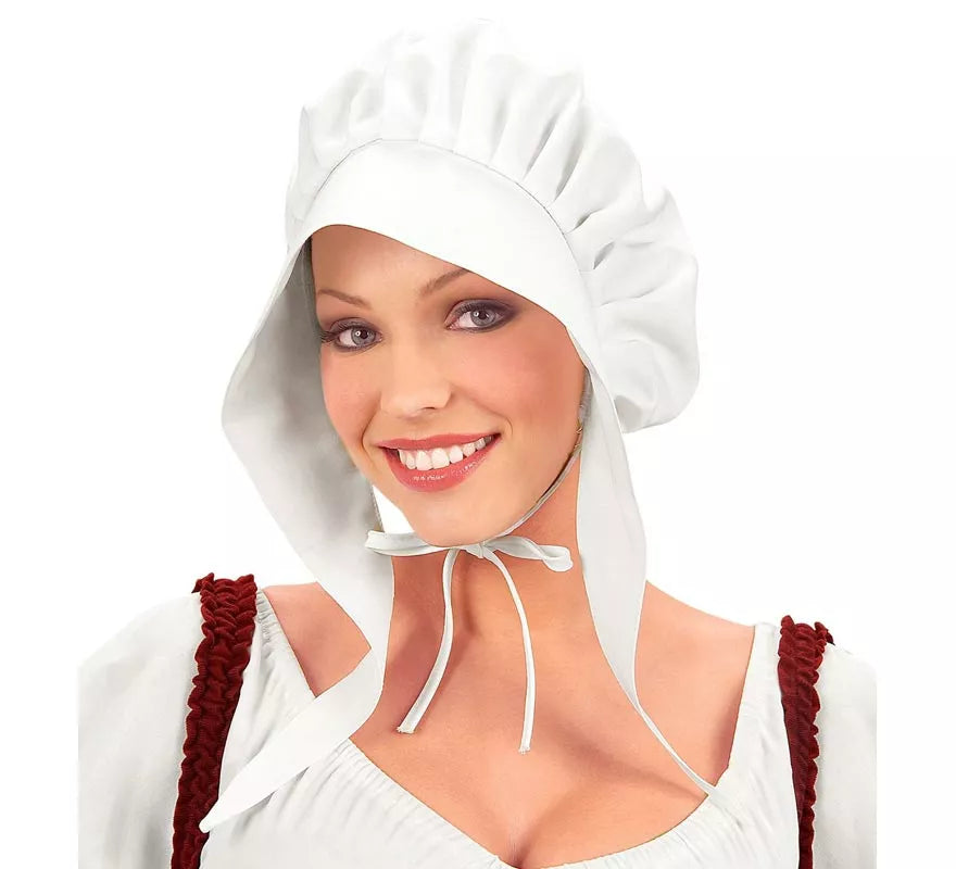 Translation missing: es.Sombrero de Doncella Medieval blanco adulto