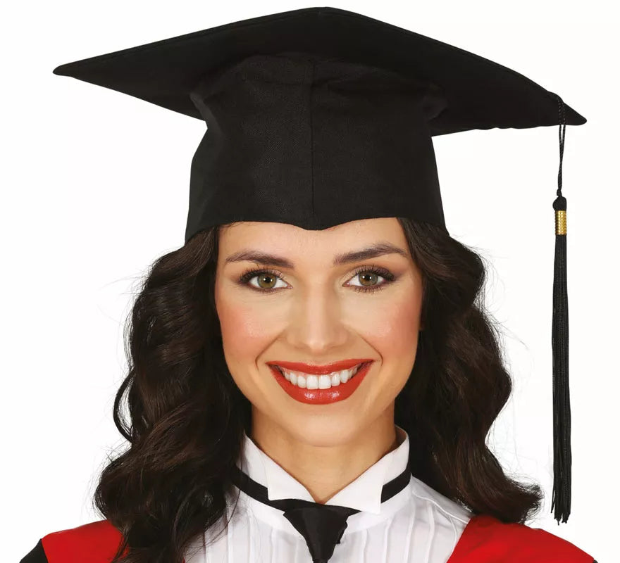 Translation missing: de.Sombrero de Estudiante graduado de tela adulto