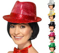 Sombrero de fieltro con lentejuelas en varios colores
