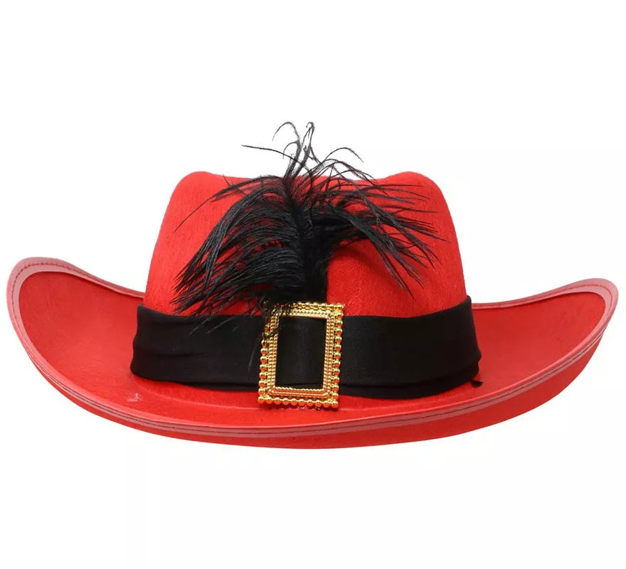 Translation missing: de.Sombrero de fieltro Mosquetero rojo