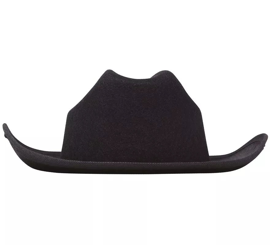 Translation missing: de.Sombrero de fieltro Vaquero infantil negro
