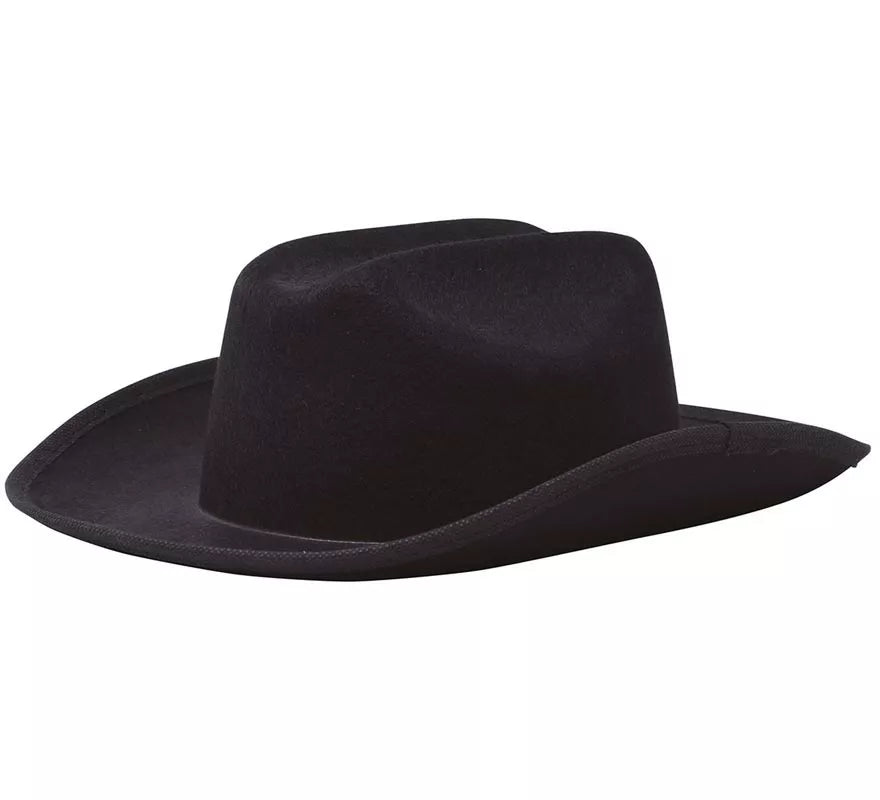 Translation missing: de.Sombrero de fieltro Vaquero infantil negro