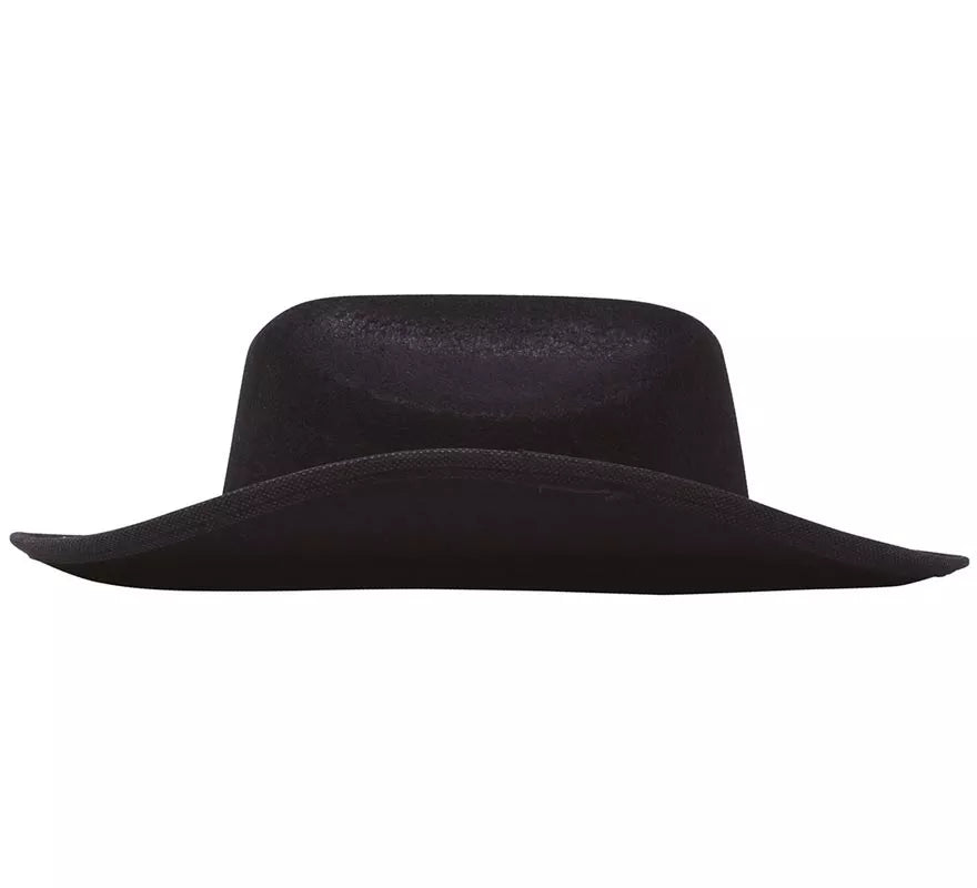 Translation missing: de.Sombrero de fieltro Vaquero infantil negro
