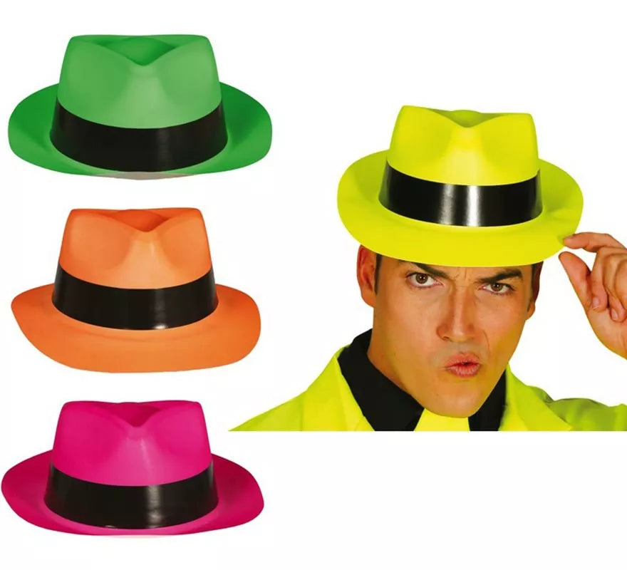 Translation missing: de.Sombrero de Gangster de plástico colores surtidos
