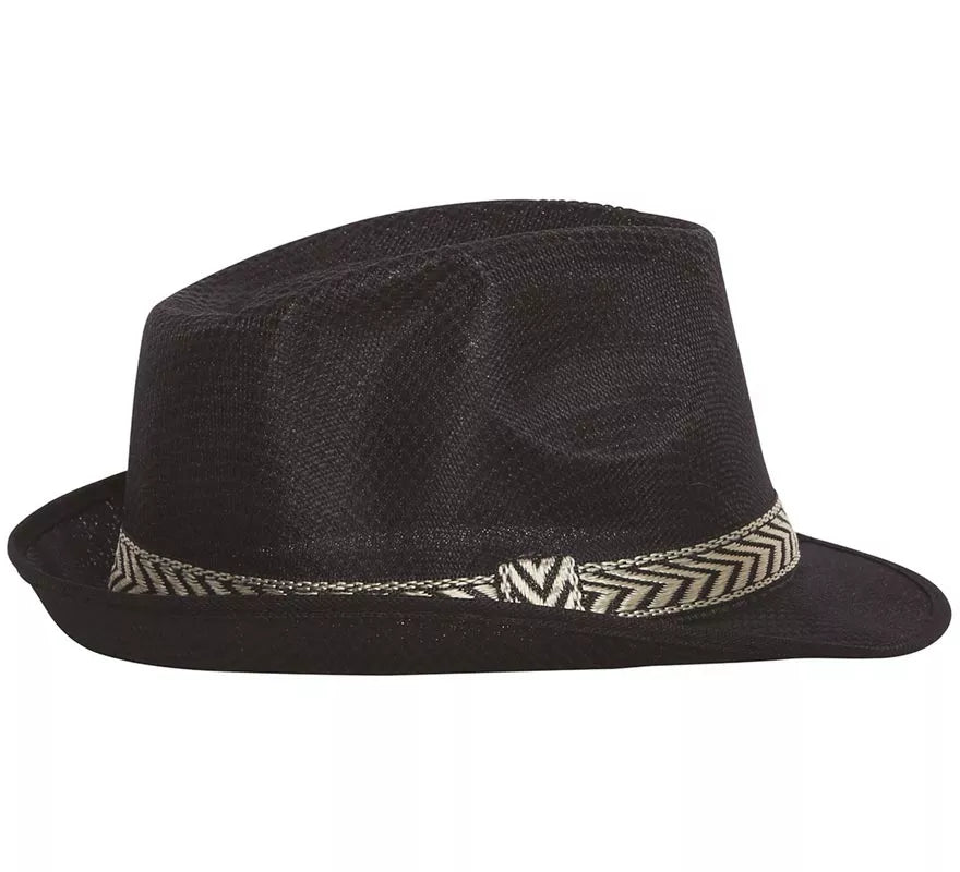 Sombrero de Gánster negro