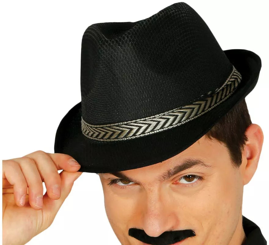 Sombrero de Gánster negro