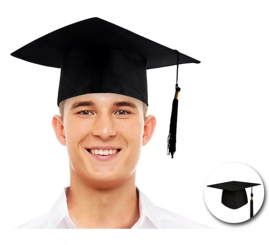 Translation missing: de.Sombrero de Graduado o birrete con tela adulto