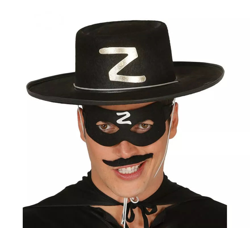 Translation missing: de.Sombrero de héroe enmascarado de fieltro negro
