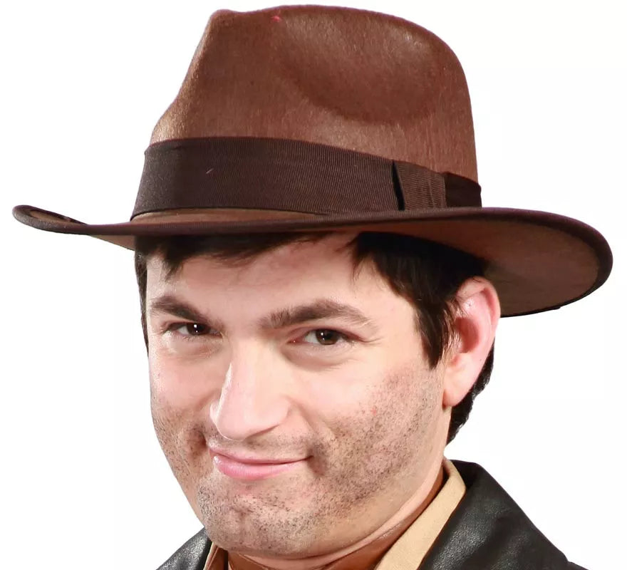 Translation missing: de.Sombrero de Indiana Jones y Freddy para adultos