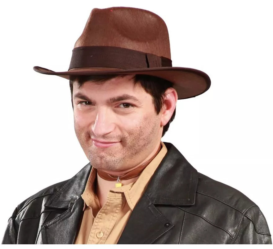 Translation missing: de.Sombrero de Indiana Jones y Freddy para adultos