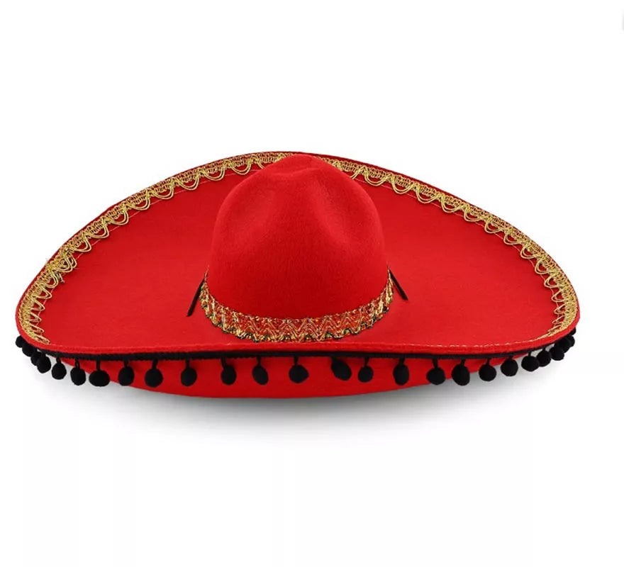Translation missing: de.Sombrero de Mariachi Mejicano rojo adulto