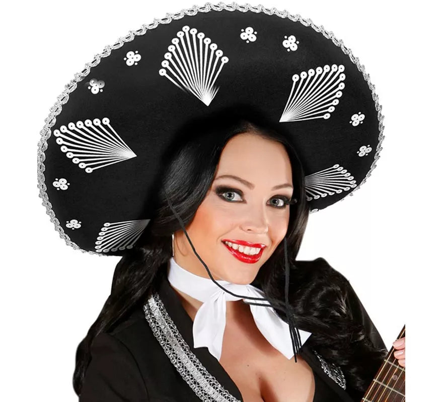 Translation missing: de.Sombrero de Mariachi Mexicano negro adulto
