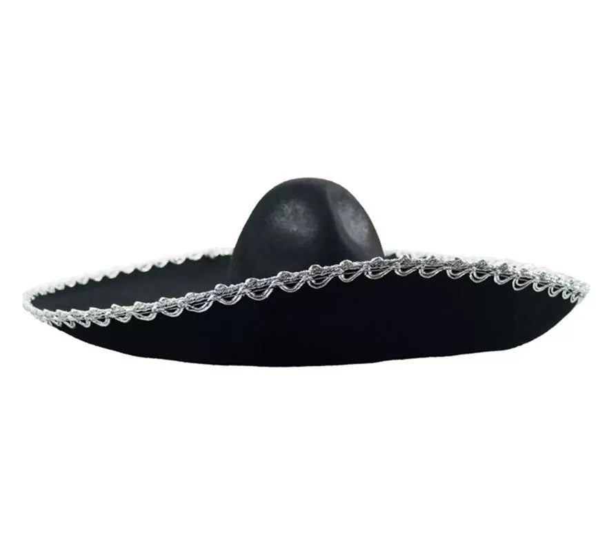 Translation missing: de.Sombrero de Mariachi negro con borde gris