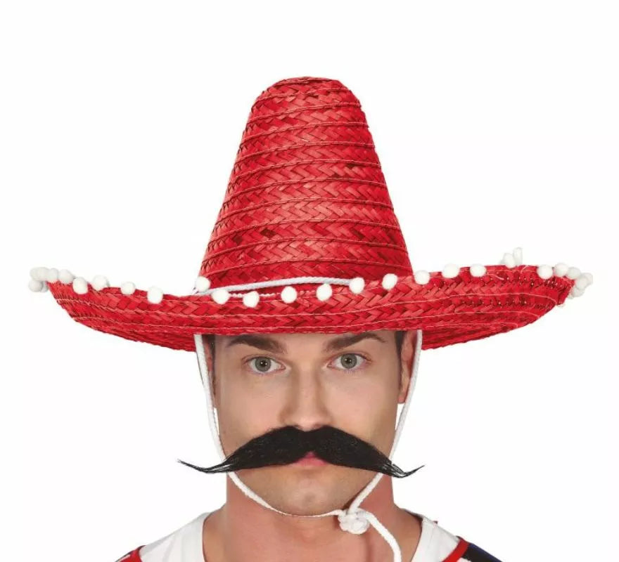 Translation missing: de.Sombrero de Mexicano con Borlas en varios colores de 45 cm