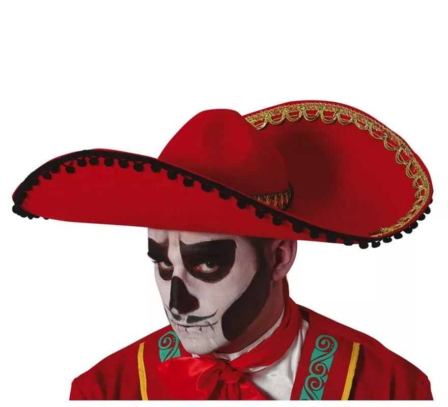 Translation missing: de.Sombrero de Mexicano Rojo Fieltro