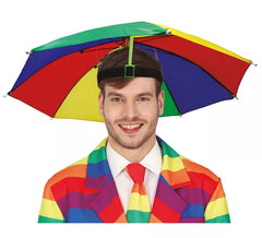 55 cm großer mehrfarbiger Regenschirmhut
