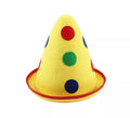 Sombrero de Payaso Cono amarillo adulto