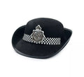 Sombrero de Policía negro con insignia de fieltro